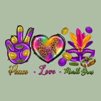 Peace Love Mardi Gras Urban Heavy Tee | Teevron