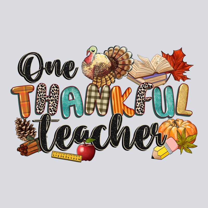 One Thankful Teacher Zipper Hoodie by CowGirlArtShop | Teevron