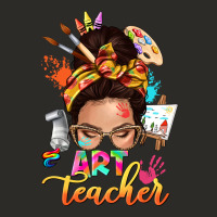 Art Teacher Messy Bun Heavy Core Tee | Teevron