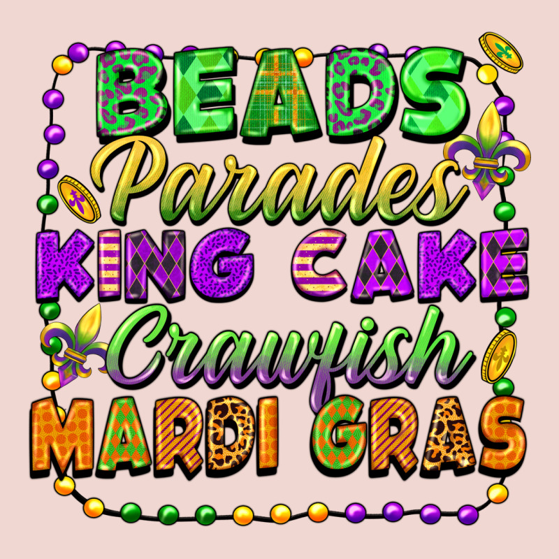 Beads Parades King Cake Crawfish Mardi Gras Premium Sweatshirt by FaDigitalArtStudio | Teevron