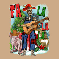 Fa La La La Skeleton Farm Vintage Hoodie | Teevron