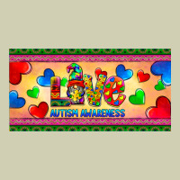 Love Autism Awareness License Plate Template Heavy Core Tee | Teevron