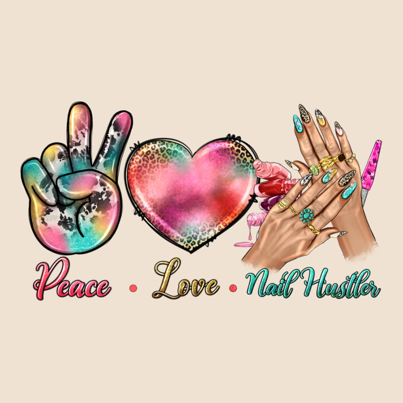 Peace Love Nail Hustler Urban Heavy Tee by BundleAndBundleShop | Teevron