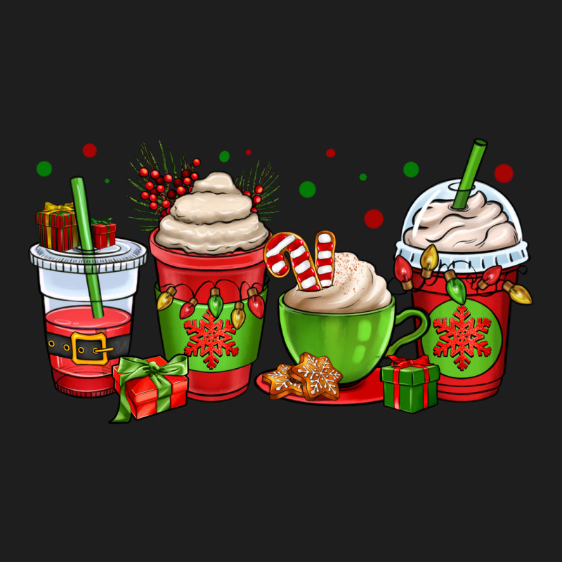 Christmas Coffee Cups Heavyweight Hoodie by OliviaCreatesArt | Teevron