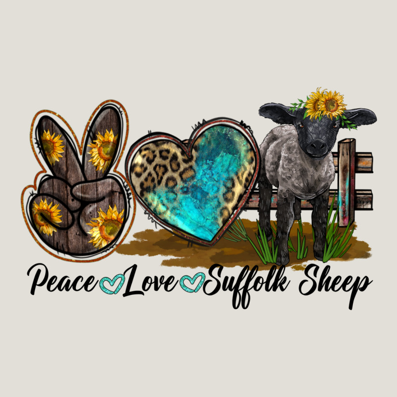 Peace Love Suffolk Sheep Heavy Core Tee by LillyAllenDesigns | Teevron