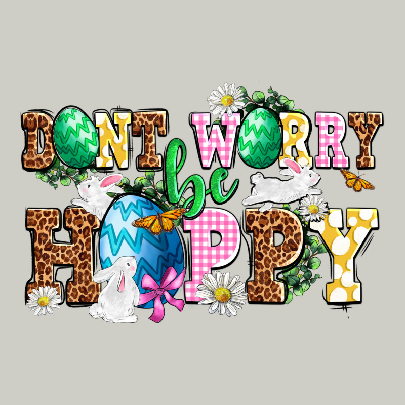 Easter Day Don't Worry Be Hoppy Heavyweight Hoodie by OliviaCreatesArt | Teevron