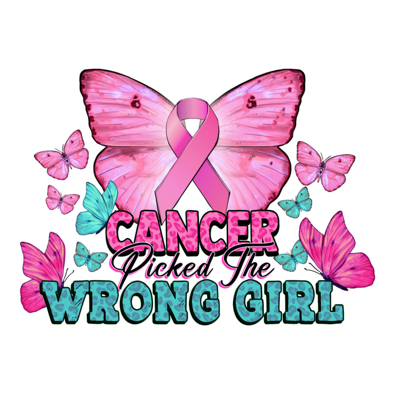 Cancer Picked The Wrong Girl Premium Tee by NancyCooperArtShop | Teevron