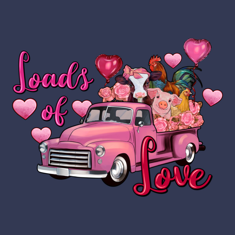 Loads Of Love Valentine's Day Farm Truck Heavyweight Hoodie by FaDigitalArtStudio | Teevron