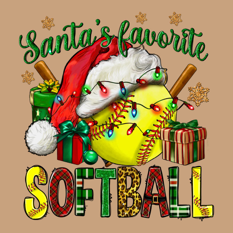 Santa's Favorite Softball Bbs Vintage Tee by BundleAndBundleShop | Teevron
