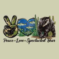 Peace Love Spectacled Bear Heavy Core Tee | Teevron