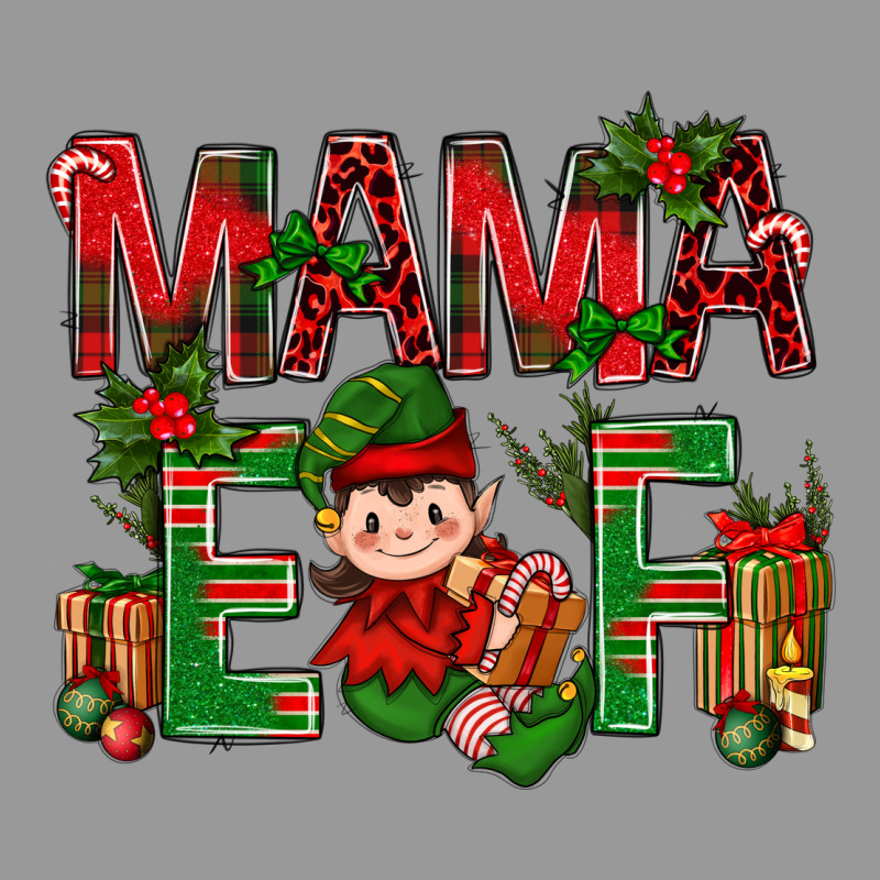 Mama Elf With Gift Christmas Vintage Hoodie by NancyCooperArtShop | Teevron