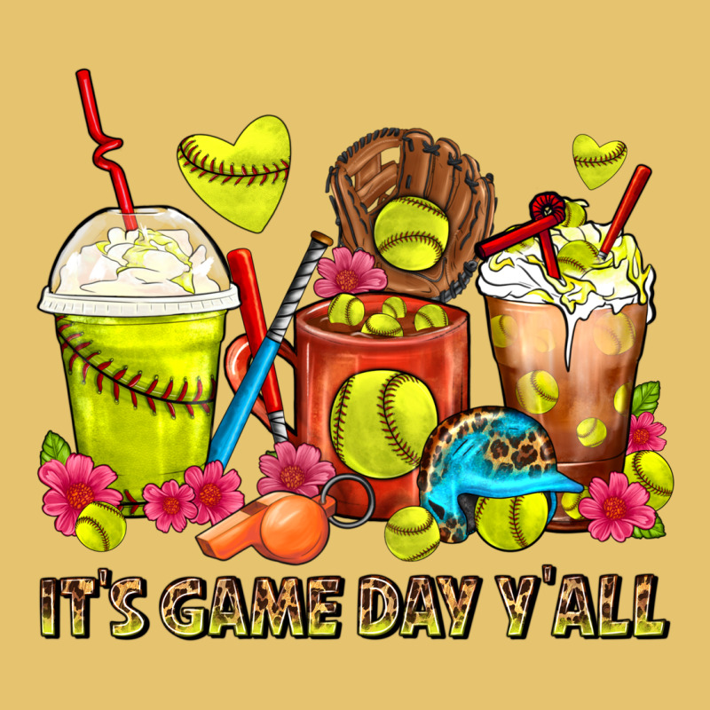 It's Game Day Y'all Softball Coffee Cups Premium Sweatshirt by FaDigitalArtStudio | Teevron