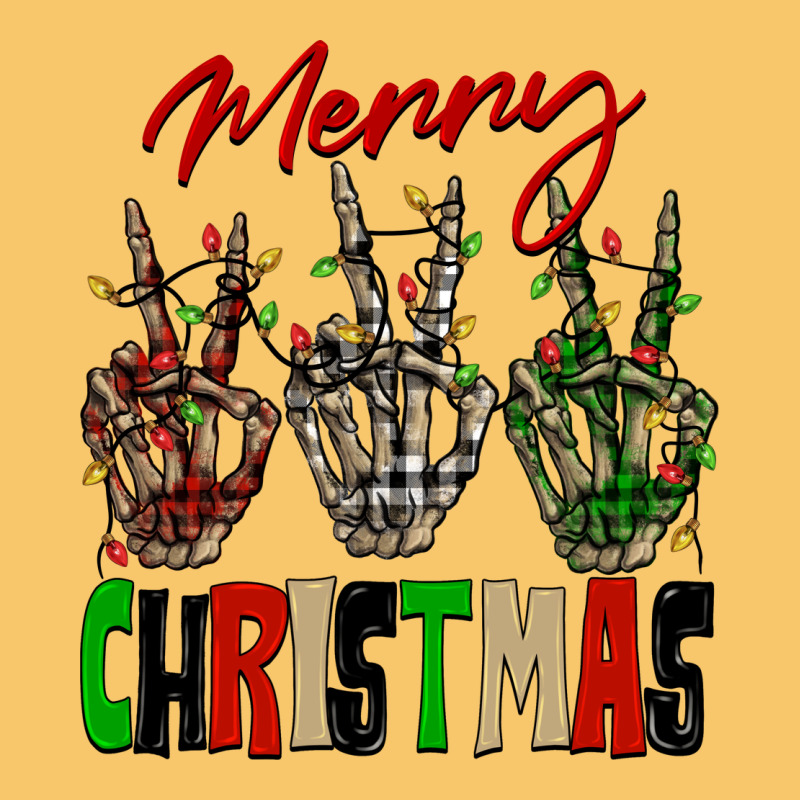 Merry Christmas Skeleton Hands Vintage Hoodie by NancyCooperArtShop | Teevron