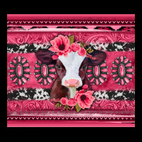 Pink Gemstone Baby Calf Western Valentines Day Ladies Tee | Teevron