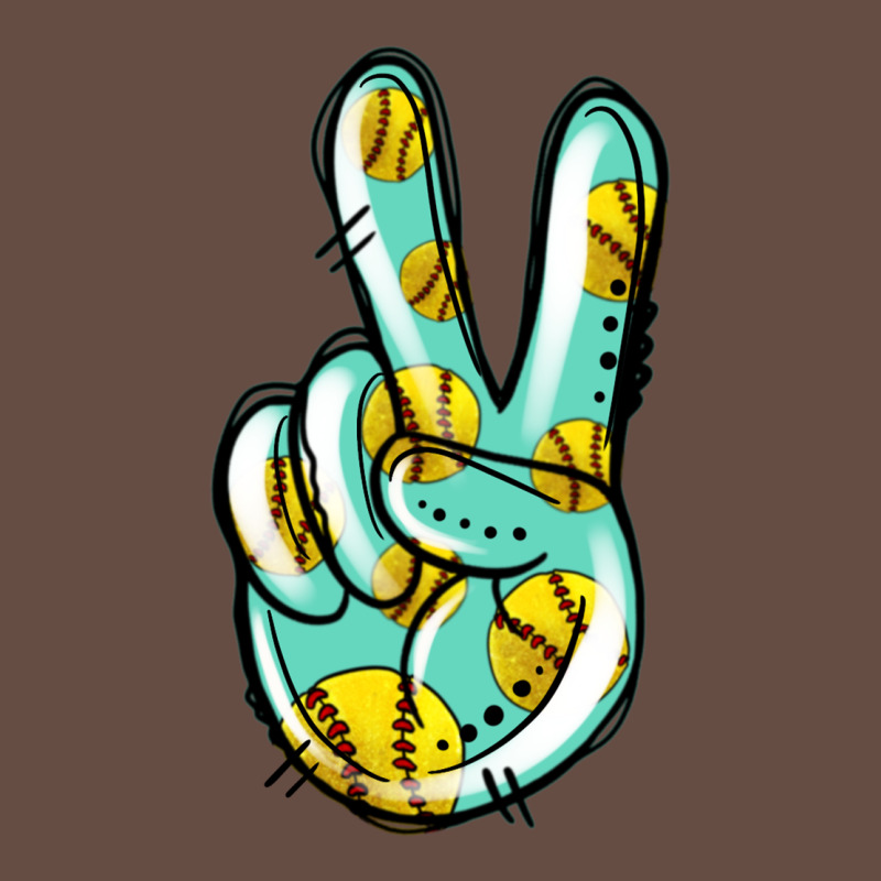 Softball Peace Sign Long Sleeve Tee by Jasminsmagicworld | Teevron
