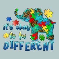 It's Okay To Be Different Elephant Autism Awareness Heavy Core Tee | Teevron
