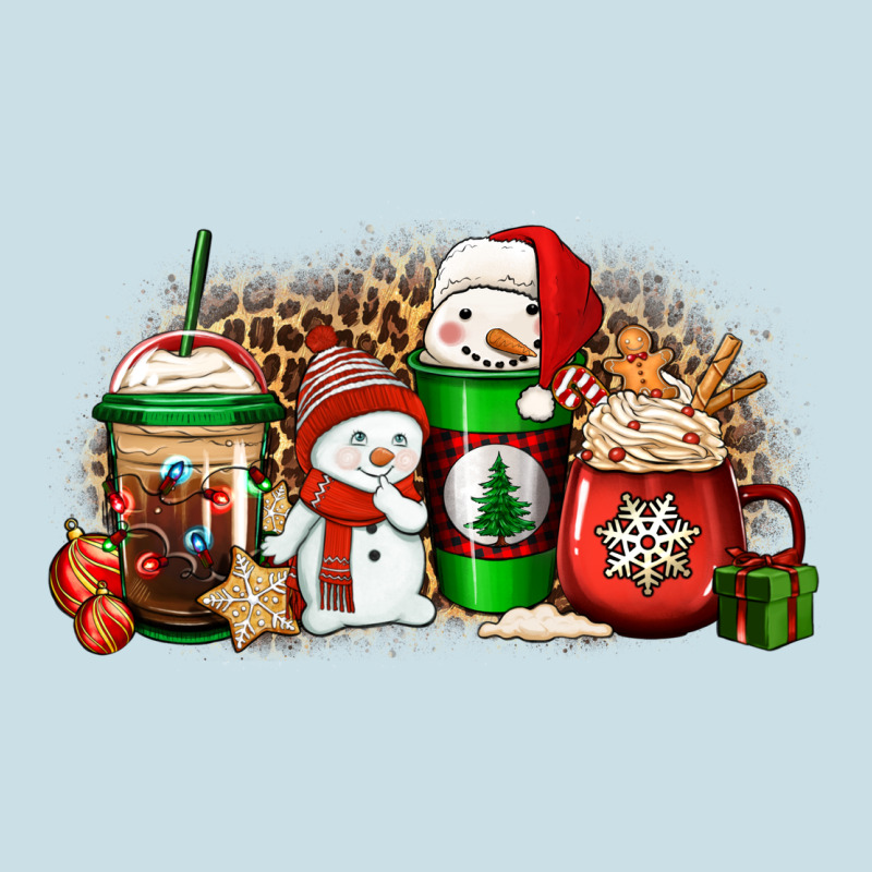 Christmas Snow Coffee Cups Ladies Tee by Jasminsmagicworld | Teevron
