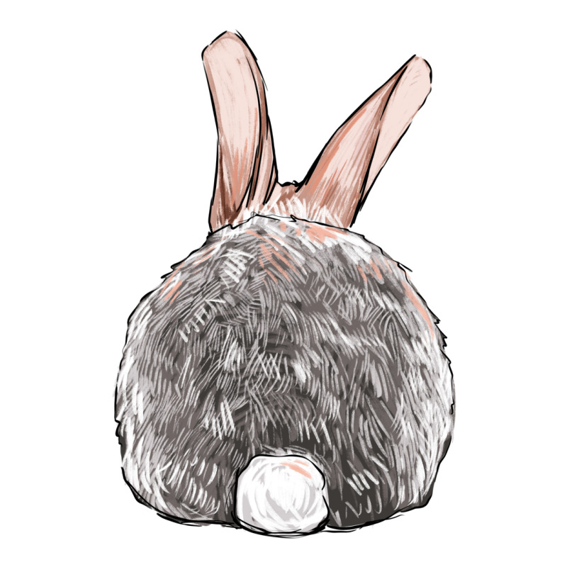 Easter Bunny Back View Heavyweight Hoodie by OliviaCreatesArt | Teevron
