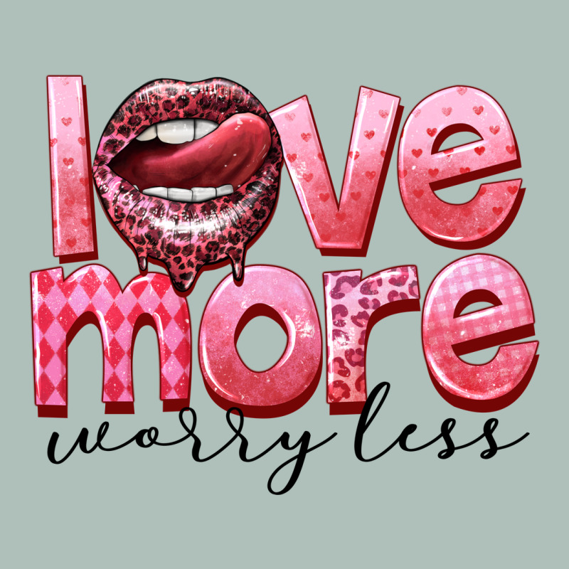 Love More Worry Less Heavyweight Hoodie by FaDigitalArtStudio | Teevron