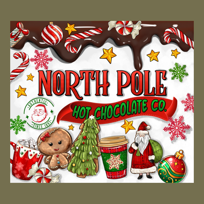 North Pole Hot Chocolate Christmas Vintage Hoodie by MaliasSmallBusiness | Teevron