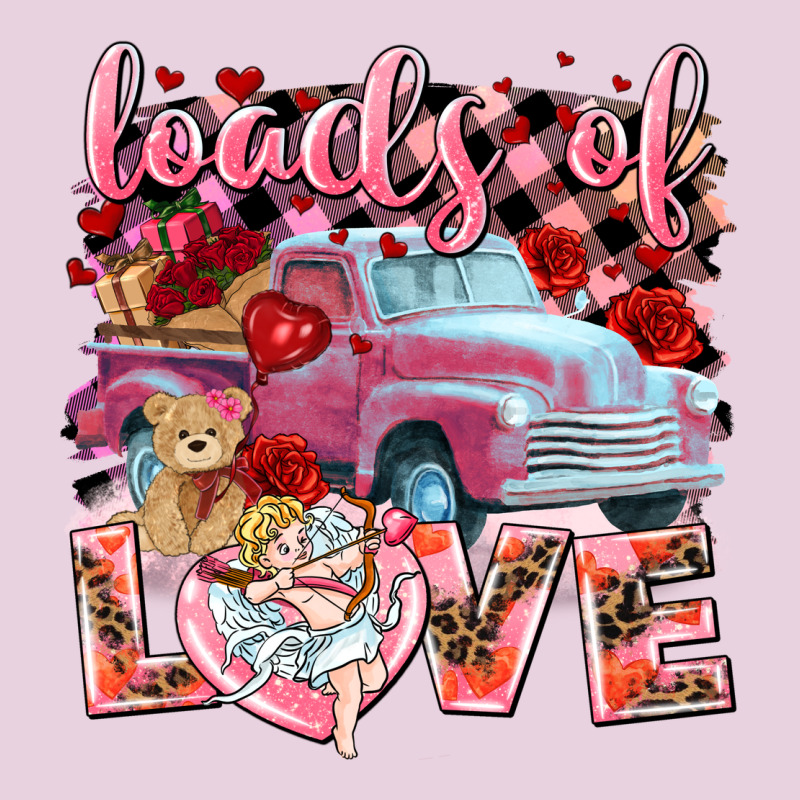 Loads Of Love Valentines Day Truck Ladies Tee by NancyCooperArtShop | Teevron