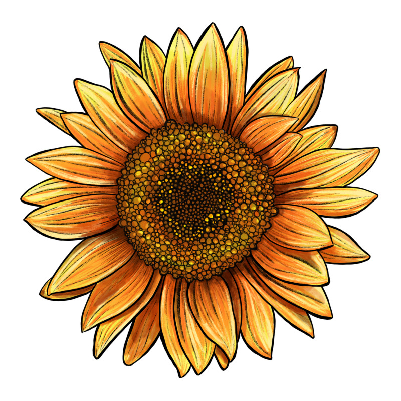 Sunflower Long Sleeve Tee by BarkalooDesign | Teevron