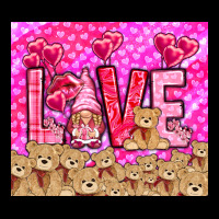 Love Gnome With Bear Ladies Tee | Teevron