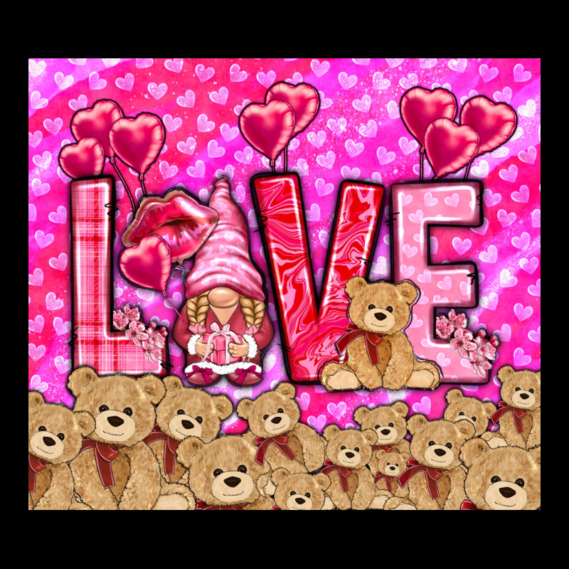 Love Gnome With Bear Ladies Tee by NancyCooperArtShop | Teevron