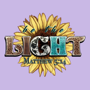 Be The Light Matthew Heavy Core Tee Designed By Nancycooperartshop