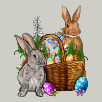 Bunnys Carrots Eggs With Basket Easter Heavyweight Hoodie | Teevron