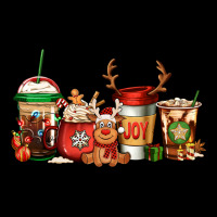 Reindeer Christmas Coffee Cups Ladies Tee | Teevron