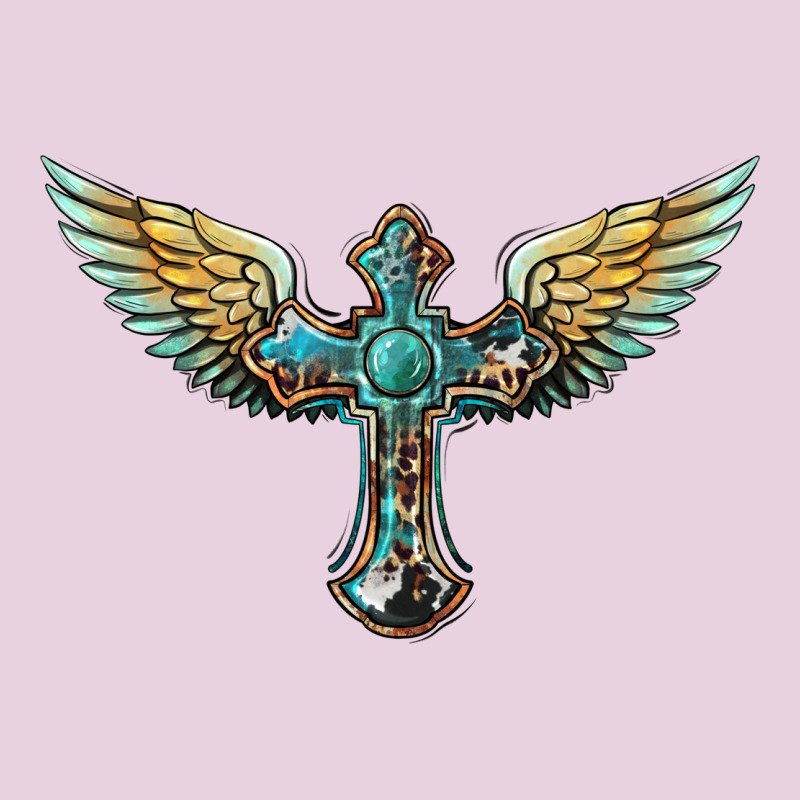 Western Cross Wings Ladies Tee by BarkalooDesign | Teevron
