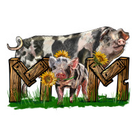 Western Mom With Spotted Pig And Baby Pig | Teevron