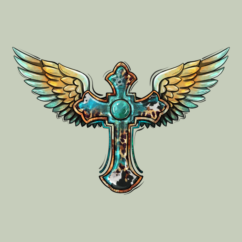 Western Cross Wings Ladies Tee by BarkalooDesign | Teevron