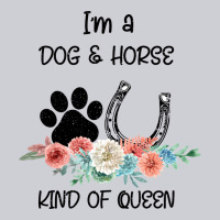 I'm A Dog & Horse Kind Of Queen Pet Lover Owner Heavyweight Sweatshirt | Teevron