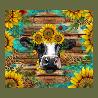 Holstein Cow With Sunflowers Long Sleeve Tee | Teevron