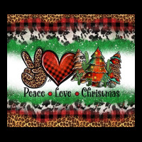 Peace Love Christmas Trees Ladies Tee | Teevron