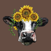 Holstein Cow With Sunflower Long Sleeve Tee | Teevron