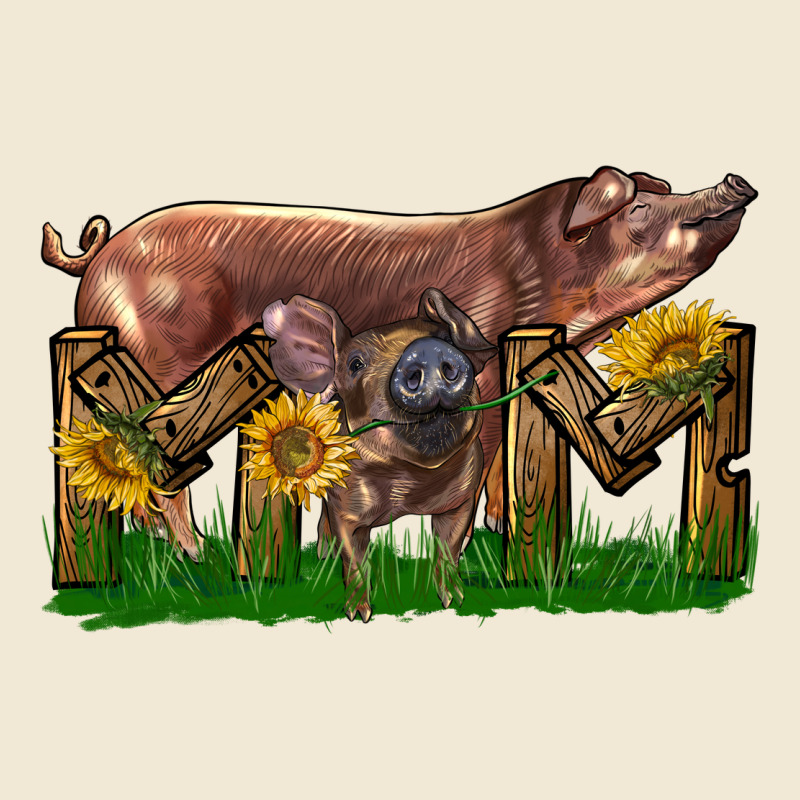 Western Mom With Duroc Pig And Baby Pig Premium Tee by LillyAllenDesigns | Teevron