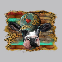 Holstein Cow With Cap And Leopard Background Long Sleeve Tee | Teevron