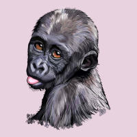 Baby Gorilla Head Ladies Tee | Teevron