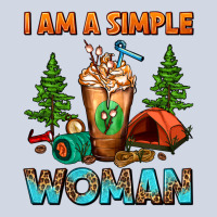 I Am A Simple Woman Camping Frappe Premium Sweatshirt | Teevron