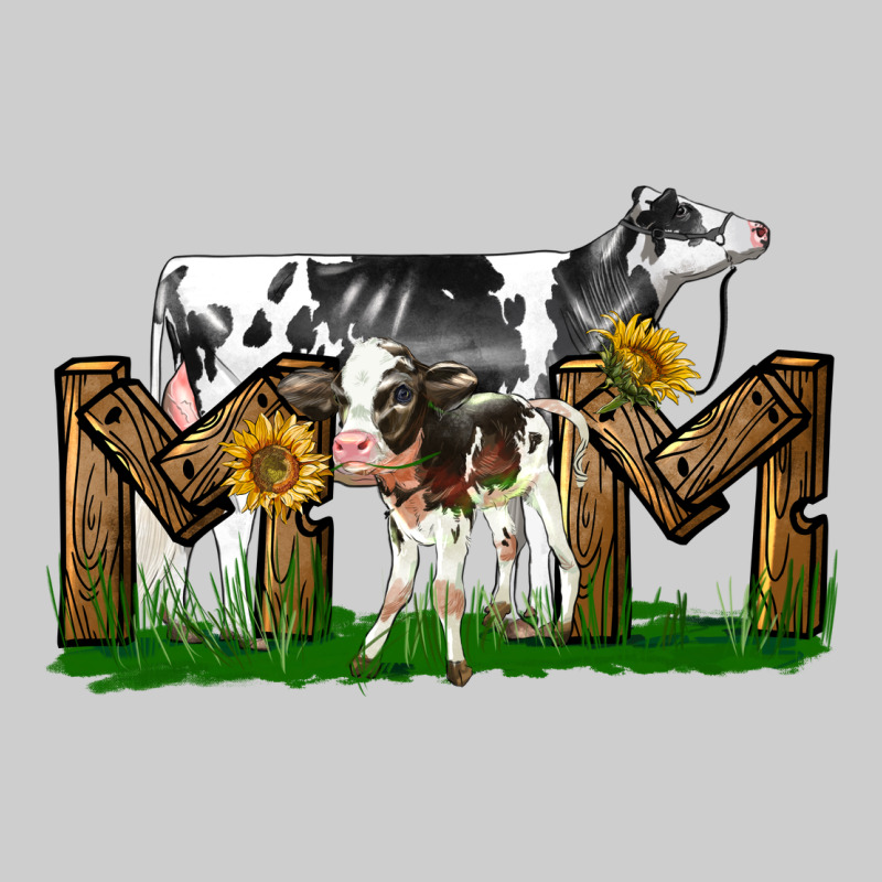 Western Holstein Cow And Baby Cow Mom Premium Tee by LillyAllenDesigns | Teevron