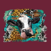 Holstein Cow Leopard And Western Background Long Sleeve Tee | Teevron