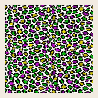 Mardi Gras Leopard  Seamless Pattern Premium Sweatshirt | Teevron