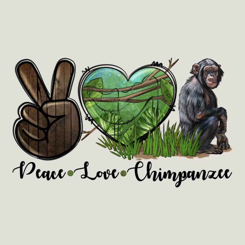 Peace Love Chimpanzee Heavy Core Tee by LillyAllenDesigns | Teevron