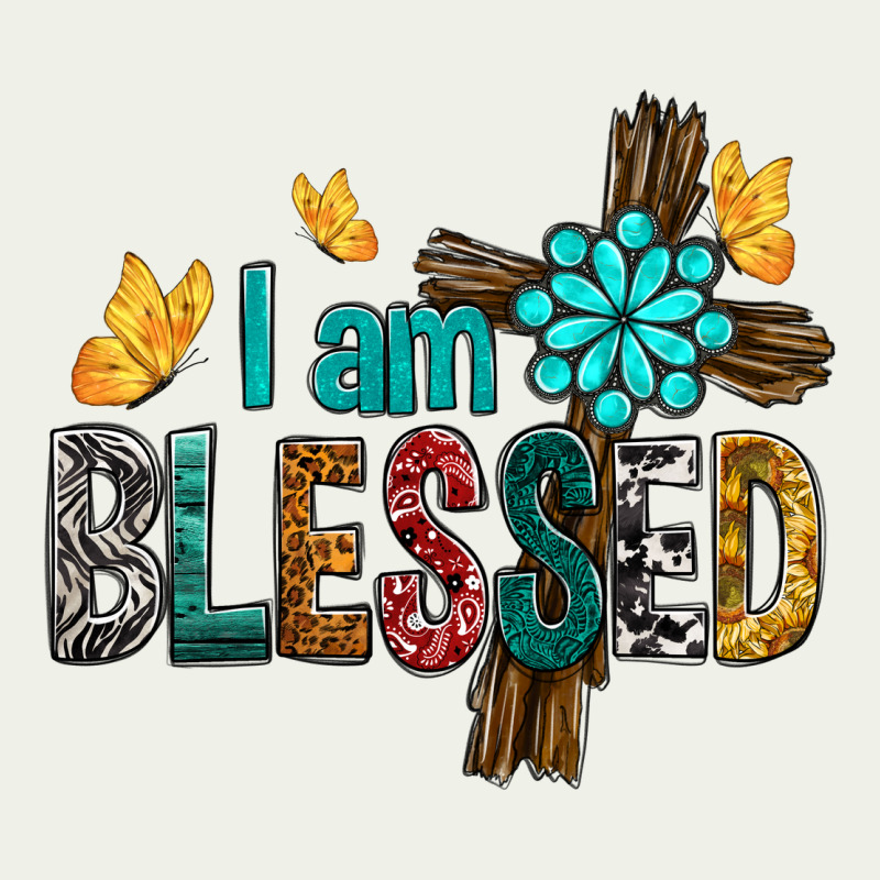 I Am Blessed Cross Urban Heavy Tee by BundleAndBundleShop | Teevron
