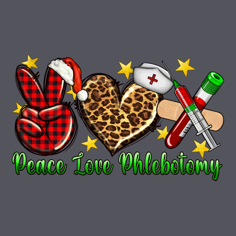 Peace Love Phlebotomy Christmas Vintage Hoodie by NancyCooperArtShop | Teevron