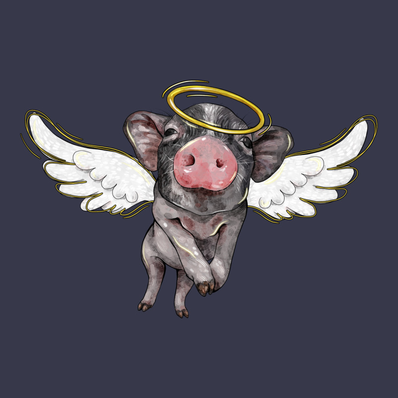 Angel Baby Pig Long Sleeve Tee by BarkalooDesign | Teevron