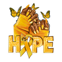 hope yellowribbonchildhood cancer nails | Teevron